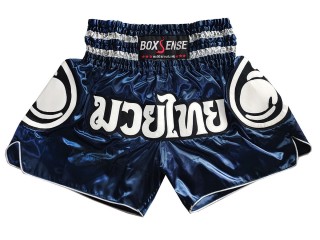 Boxsense Thai Bokseshorts : BXS-101-Marineblå