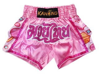 Kanong Thai Bokseshorts : KNS-501-Pink