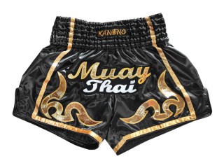Kanong Retro Thai Bokseshorts : KNSRTO-232-Sort