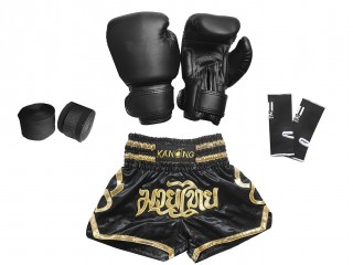 Muay Thai boksesæt til børn : 121-Sort