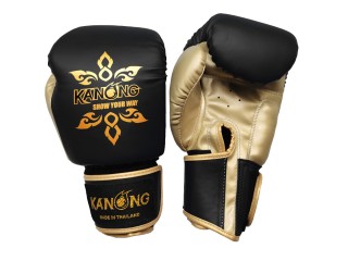 Kanong Muay Thai Boksehandsker : Thai Power sort/guld