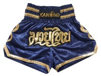 Kanong Thai Bokseshorts : KNS-121-Mørkeblå