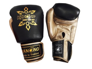 Kanong Muay Thai Boksehandsker : Thai Power sort/guld