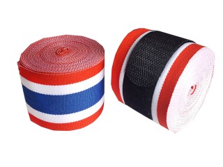 Kanong håndbind boksning , Muay Thai håndbind (Elastiske) : Thailandsk flag