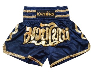 Kanong Thai Bokseshorts : KNS-121-Mørkeblå