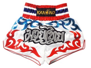 Kanong Thai Bokseshorts : KNS-122-hvid