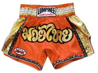 Lumpinee Muay Thai Kickboksning Shorts : LUM-045-Orange