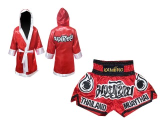 Kanong Muay Thai Boksning Kappe (Fight Robe) + Muay Thai Shorts