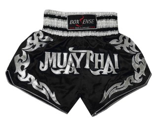 Boxsense Muay Thai Boksning Shorts til Børn  : BXS-076-Sort