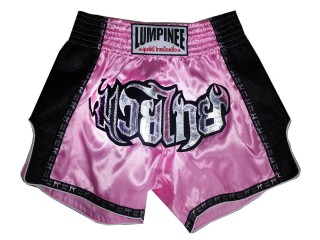 Lumpinee Retro Muay Thai Shorts til Damer : LUMRTO-003-Lyserød