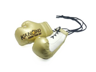 Kanong bokse tilbehør - små hængende boksehandsker : guld