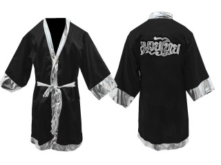 Personlig Muay Thai Bokse tøj - Kappe :  KNFIR-125-Sort