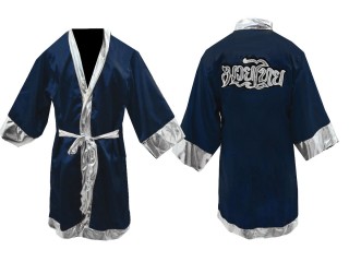 Personlig Muay Thai Bokse tøj - Kappe :  KNFIR-125-Marine blå