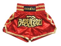 Kanong Thai Bokseshorts : KNS-121-rød
