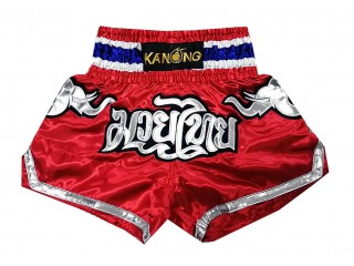 Kanong Thai Bokseshorts : KNS-125-rød