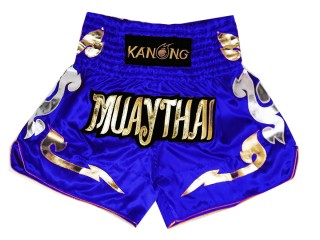 Kanong Thai Bokseshorts : KNS-126-Blå