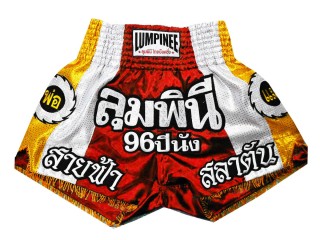 Lumpinee Muay Thai Boksning Shorts til Damer : LUM-001-rød