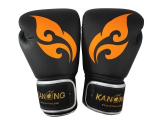 Kanong Boksehandsker (Mikrofiberlæder) : Thai-Wing-Sort