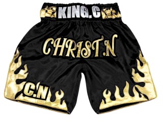 Personlig Boxing Shorts : KNBXCUST-2070-Sort