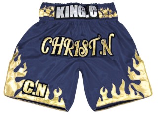 Personlig Boxing Shorts : KNBXCUST-2070-Marineblå