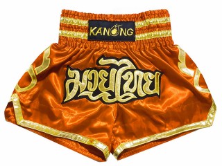 Kanong Thai Bokseshorts : KNS-121-Orange