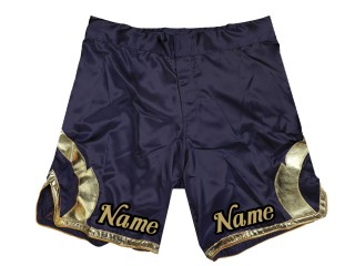 Tilpas MMA-shorts tilføj navn eller logo: Navy