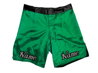 Brugerdefinerede MMA-shorts tilføjer navn eller logo: Grøn