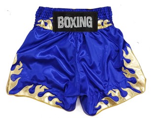 Personlig Bokseshorts Boxing Shorts : KNBSH-038-Blå