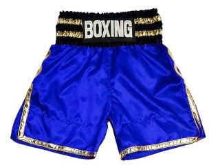 Personlig Bokseshorts Boxing Shorts : KNBSH-039-Blå