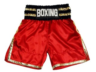 Personlig Bokseshorts Boxing Shorts : KNBSH-039-Rød