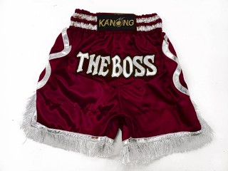 Personlig Boxing Shorts : KNBXCUST-2048-Maroon