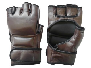Custom MMA grappling handsker: Brun