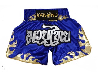 Kanong Thai Bokseshorts : KNS-145-Blå