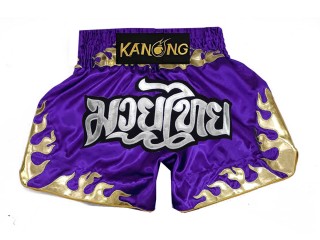 Kanong Thai Bokseshorts : KNS-145-Lilla