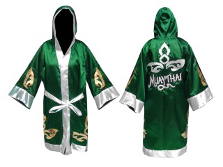 Personlig Muay Thai Bokse tøj - Kappe :  KNFIR-143-Grøn