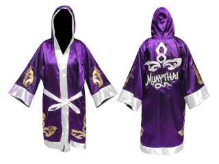 Personlig Muay Thai Bokse tøj - Kappe :  KNFIR-143-Lilla