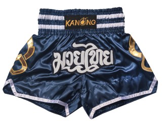 Kanong Thai Bokseshorts : KNS-143-Flåde