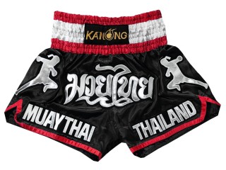 Kanong Thai Bokseshorts til børn : KNS-125-Sort-K