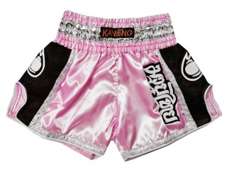 Kanong Retro Thai Bokseshorts : KNSRTO-208-Lyserød