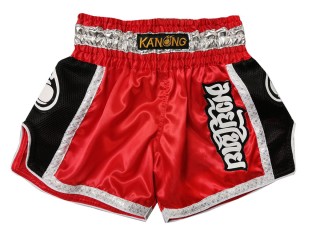 Kanong Retro Thai Boksning Shorts til Damer : KNSRTO-208-Rød