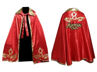 Personlig Muay Thai Batman Robe : Rød Lai Thai