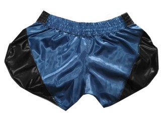 Kanong Retro Thai Bokseshorts : KNSRTO-202-Marine blå