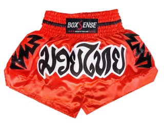 Boxsense Thai Bokseshorts : BXS-090-rød