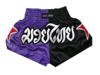 Boxsense Muay Thai Bokseshorts  til Børn : BXSKID-005-lilla