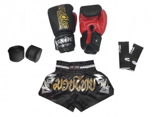 Muay Thai boksesæk til børn : Sort