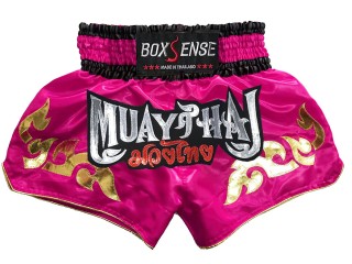 Boxsense Thai Bokseshorts : BXS-092-Mørk lyserød