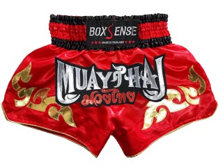 Boxsense Thai Bokseshorts : BXS-092-Rød