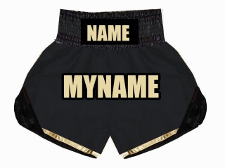 Personlig Bokseshorts Boxing Shorts : KNBSH-022-Sort