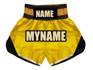 Personlig Bokseshorts Boxing Shorts : KNBSH-022-Guld