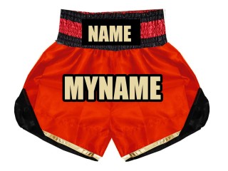 Personlig Bokseshorts Boxing Shorts : KNBSH-022-Rød